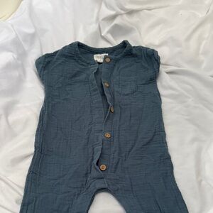 Carter's Blue Button-Up Kids One Piece